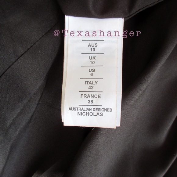 NWT Nicholas the Label Kasha Elletra Crepe Maxi Dress Size 6 Black - Picture 10 of 11